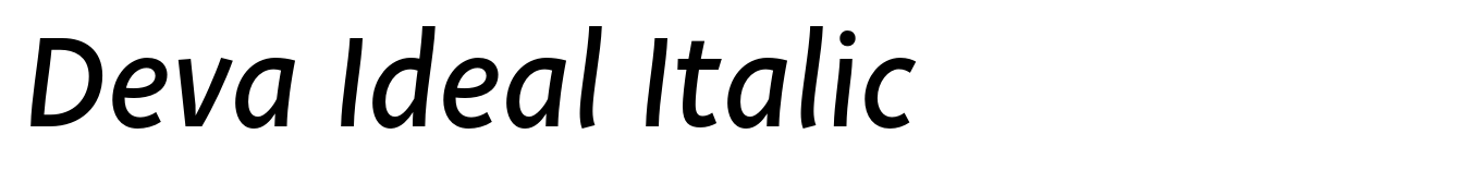 Deva Ideal Italic